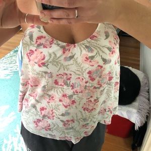 Flower print tank too
